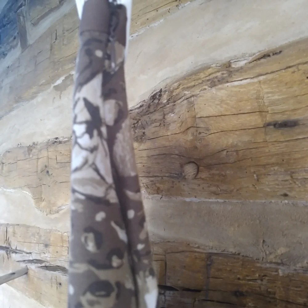 3/$10 Christopher & Banks Brown Floral A Line Midi Skirt Size 10 - Picture 3 of 5